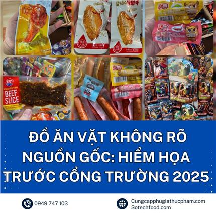 Đồ Ăn Vặt Không Rõ Nguồn Gốc Hiểm Họa Trước Cổng Trường 2025