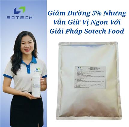 Giảm Đường 5% Nhưng Vẫn Giữ Vị Ngon Với Giải Pháp Sotech Food
