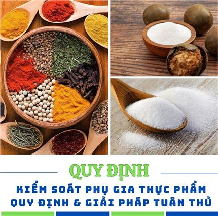 Kiểm soát phụ gia thực phẩm, quy định và giải pháp tuân thủ