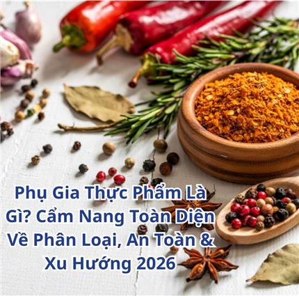 Phụ Gia Thực Phẩm Là Gì? Cẩm Nang Toàn Diện Về Phân Loại, An Toàn & Xu Hướng 2026