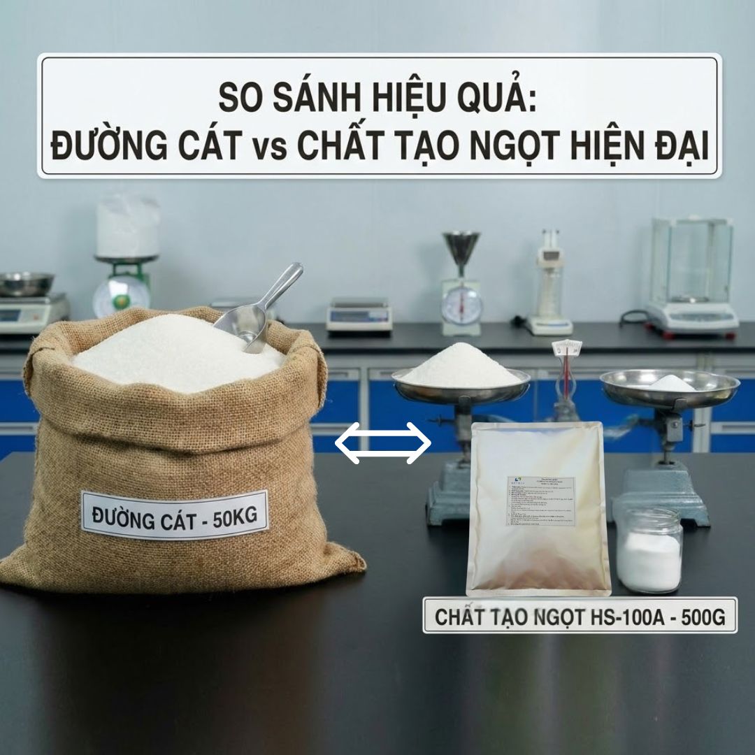 Chất Tạo Ngọt Trong Sản Xuất Kem Dùng Đường Cát Là Xưa Rồi