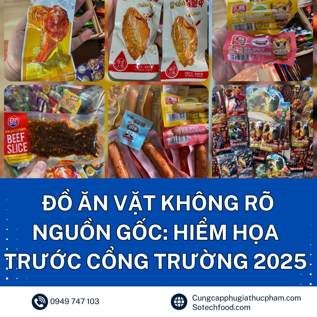 Đồ Ăn Vặt Không Rõ Nguồn Gốc Hiểm Họa Trước Cổng Trường 2025