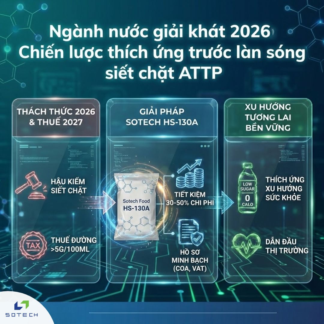 Ngành nước giải khát 2026 chiến lược thích ứng trước làn sóng siết chặt